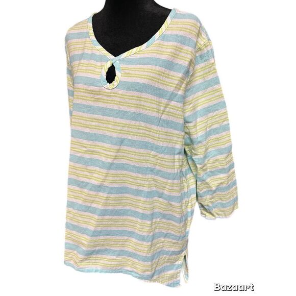 NWOT Sun Bay Missy 100% Cotton Tunic size Large - Picture 1 of 9
